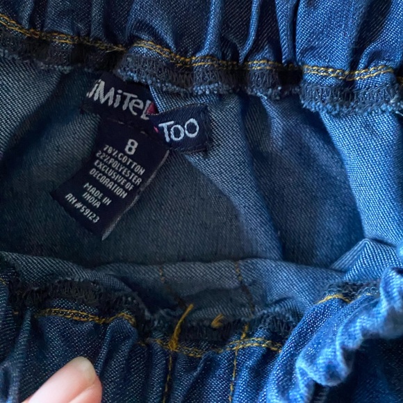 Limited Too Denim Dress with Pink Embroidery size 8 - Picture 5 of 7